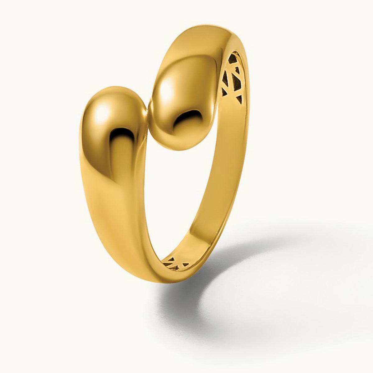 Polished Bypass Ring, 14K