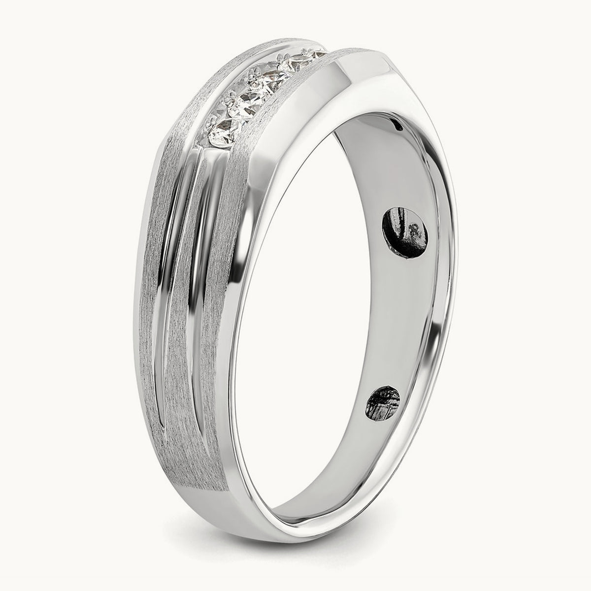 5 Stone Men's Ring, 0.25 ct tw Lab-Grown Diamond