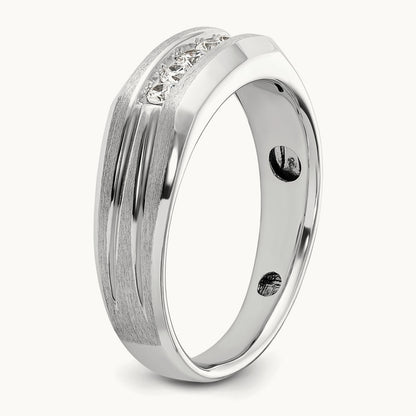 5 Stone Men's Ring, 0.25 ct tw Lab-Grown Diamond
