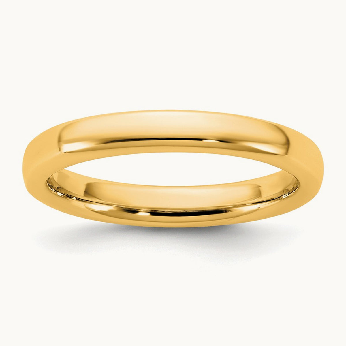 European Comfort Fit Band — 14K Yellow Gold, 3mm