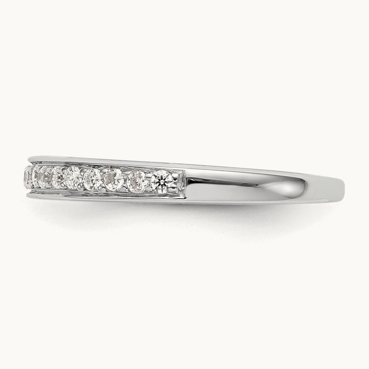 Diamond Wedding Band, 14K White Gold