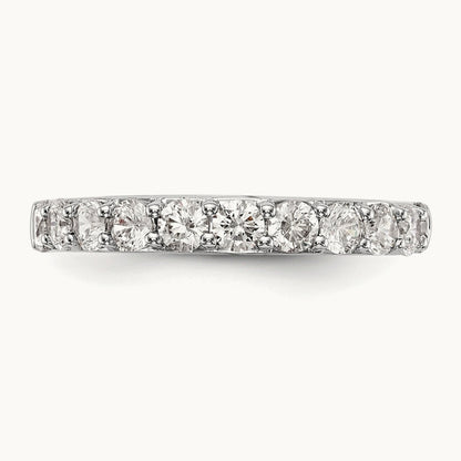 Diamond Wedding Band, 14K White Gold