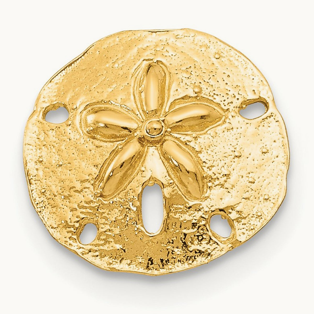 Single 14k Sand Dollar Post Earring