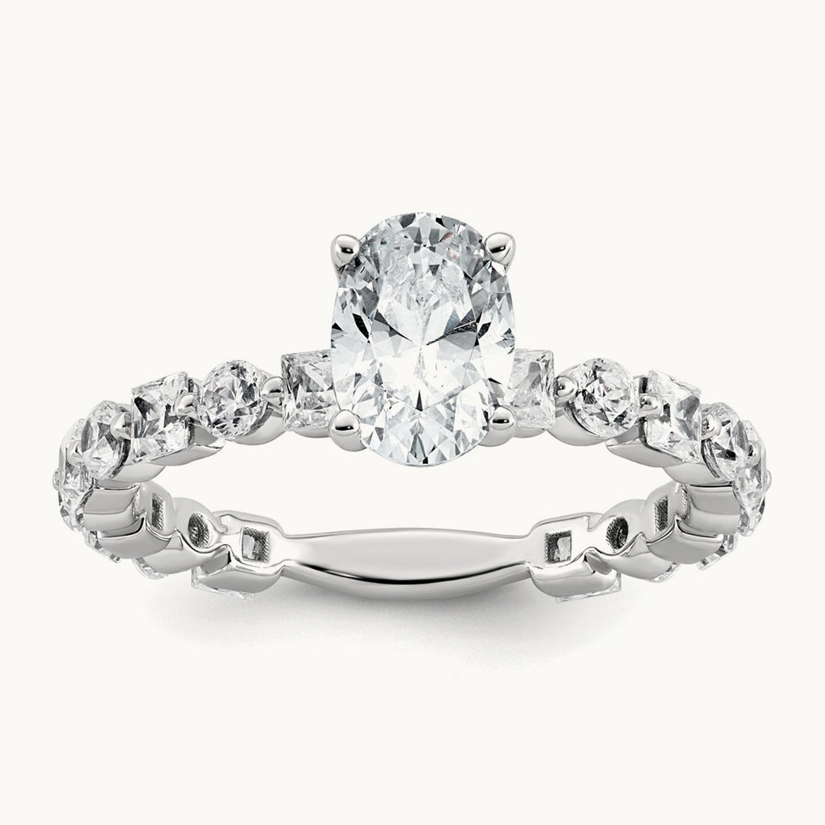 Oval Engagement Ring, 2.50 ct tw Lab-Grown Diamond