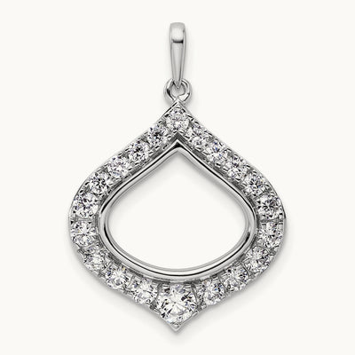 Teardrop Shape Pendant, 1.00 ct tw Lab-Grown Diamond