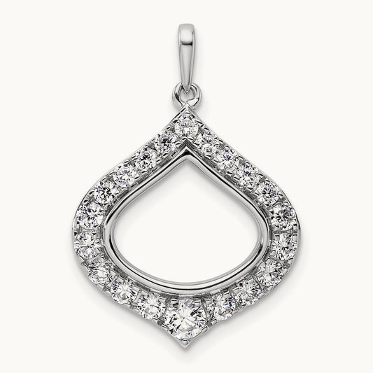 Teardrop Shape Pendant, 1.00 ct tw Lab-Grown Diamond