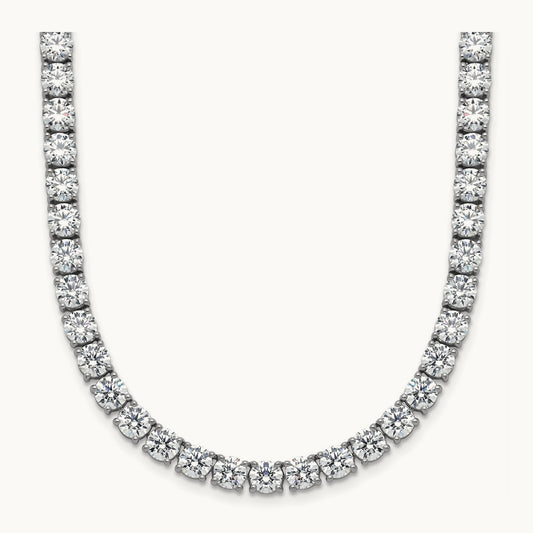Straight Tennis Necklace, 32 5/8-42 7/8 ct Lab-Grown Diamond