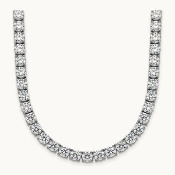Straight Tennis Necklace, 32 5/8-42 7/8 ct Lab-Grown Diamond