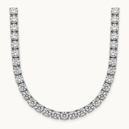 Straight Tennis Necklace, 32 5/8-42 7/8 ct Lab-Grown Diamond