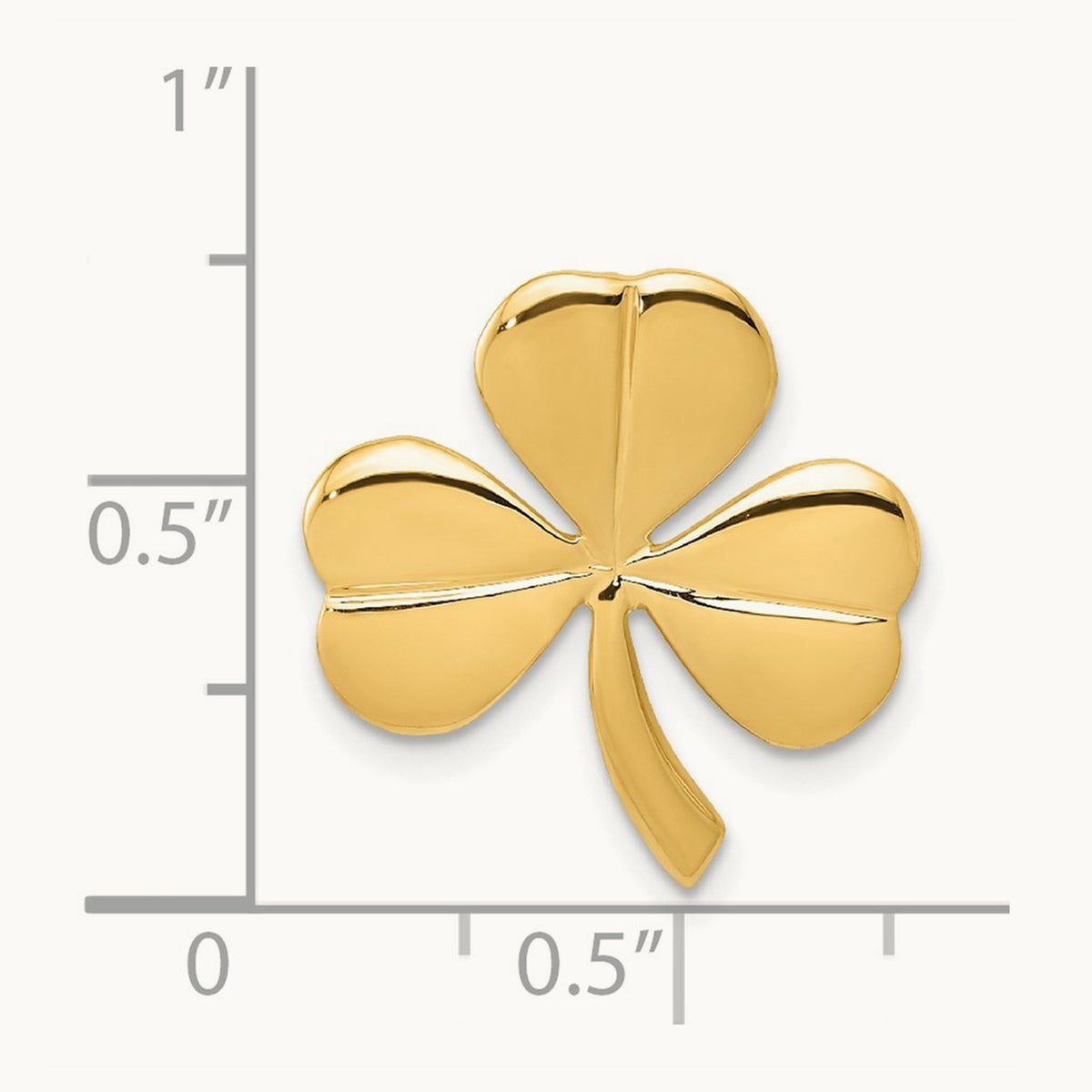 Shamrock Chain Slide, 14K