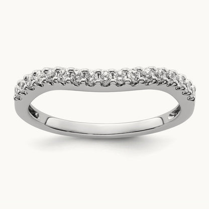 Diamond Wedding Band, 14K White Gold
