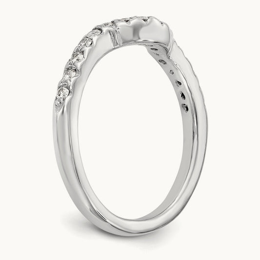 Diamond Wedding Band, 14K White Gold