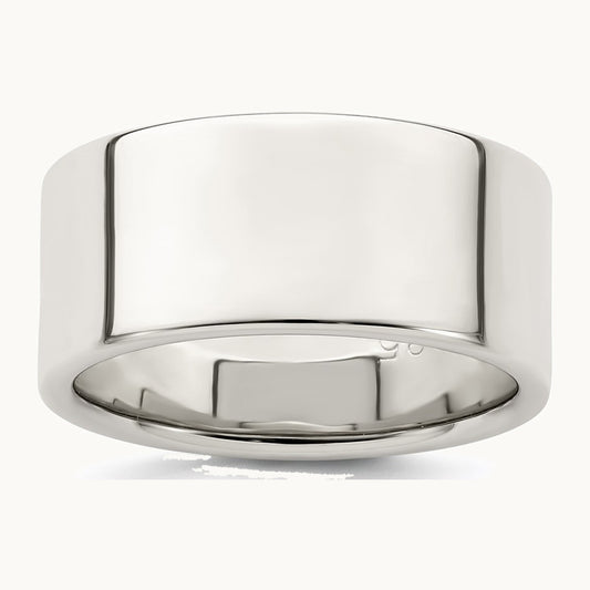 Sterling Silver 9mm Lightweight Flat Band
