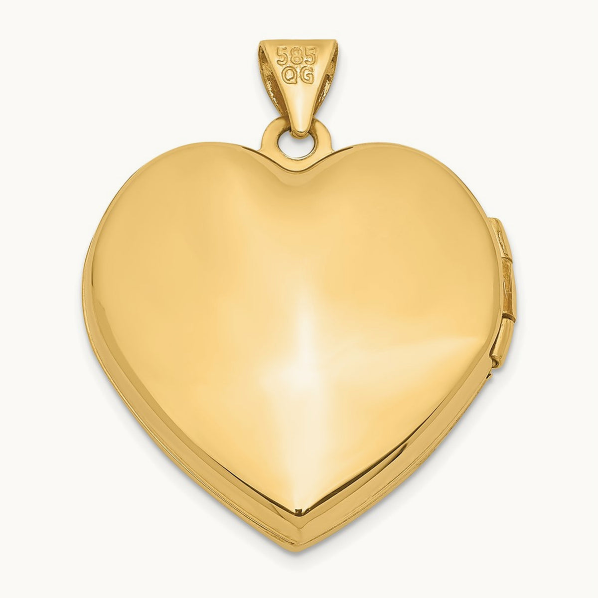 Floral Heart Locket — 14K Two-Tone Gold