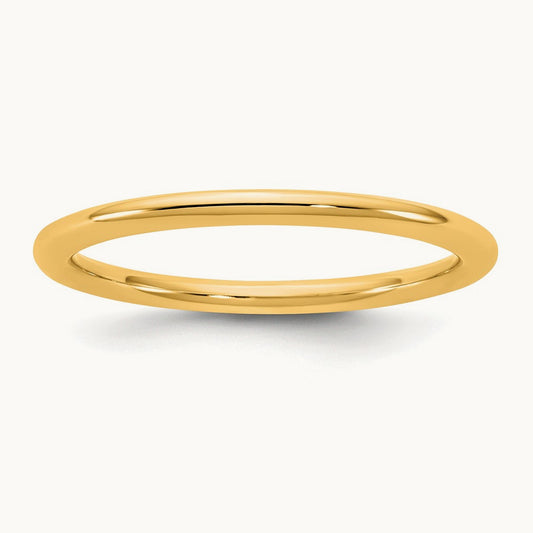 Standard Comfort Fit Band, 1.5mm, 10K Yellow Gold