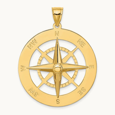 Nautical Compass Charm — 41.5mm