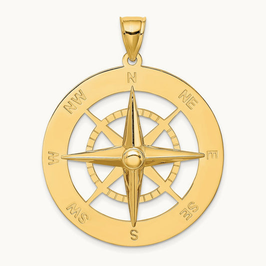 Nautical Compass Charm — 41.5mm