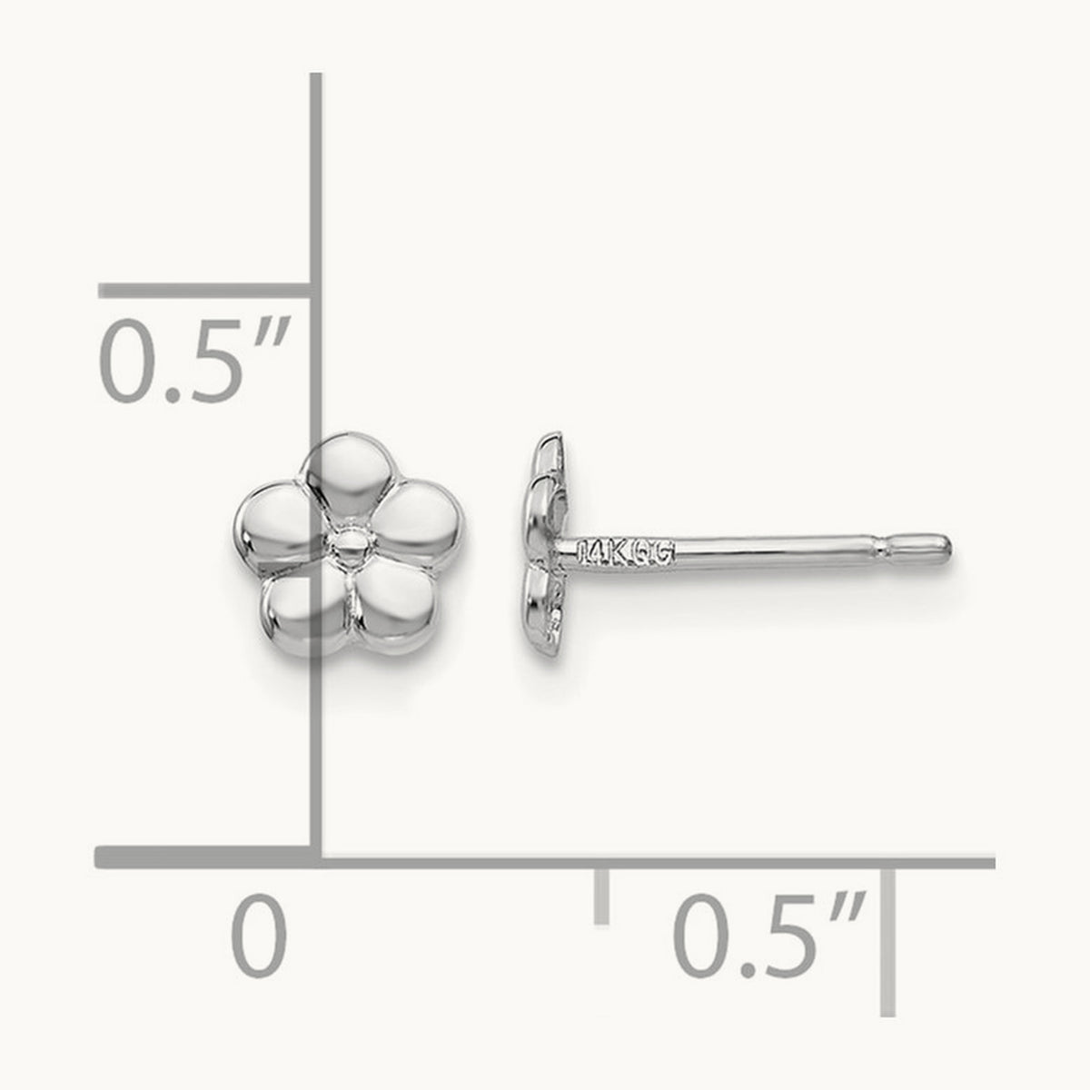 Polished Flower Post Earrings — photo set