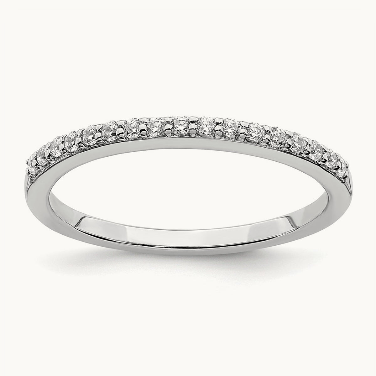 Diamond Band, 14K White Gold