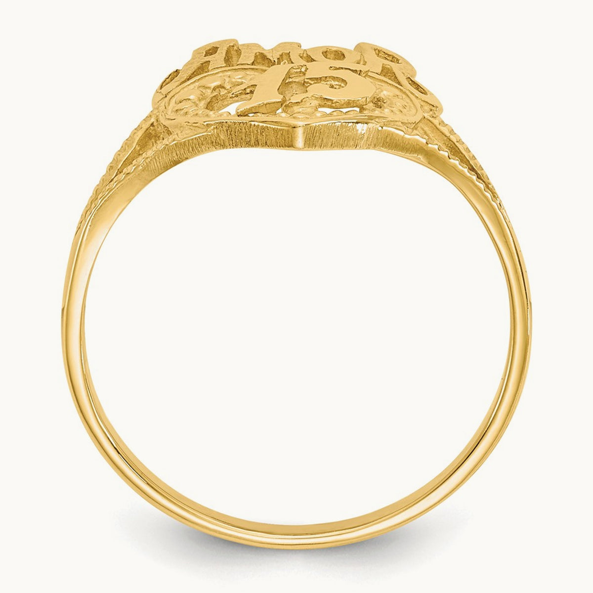 15 Amor Heart Ring, 14K