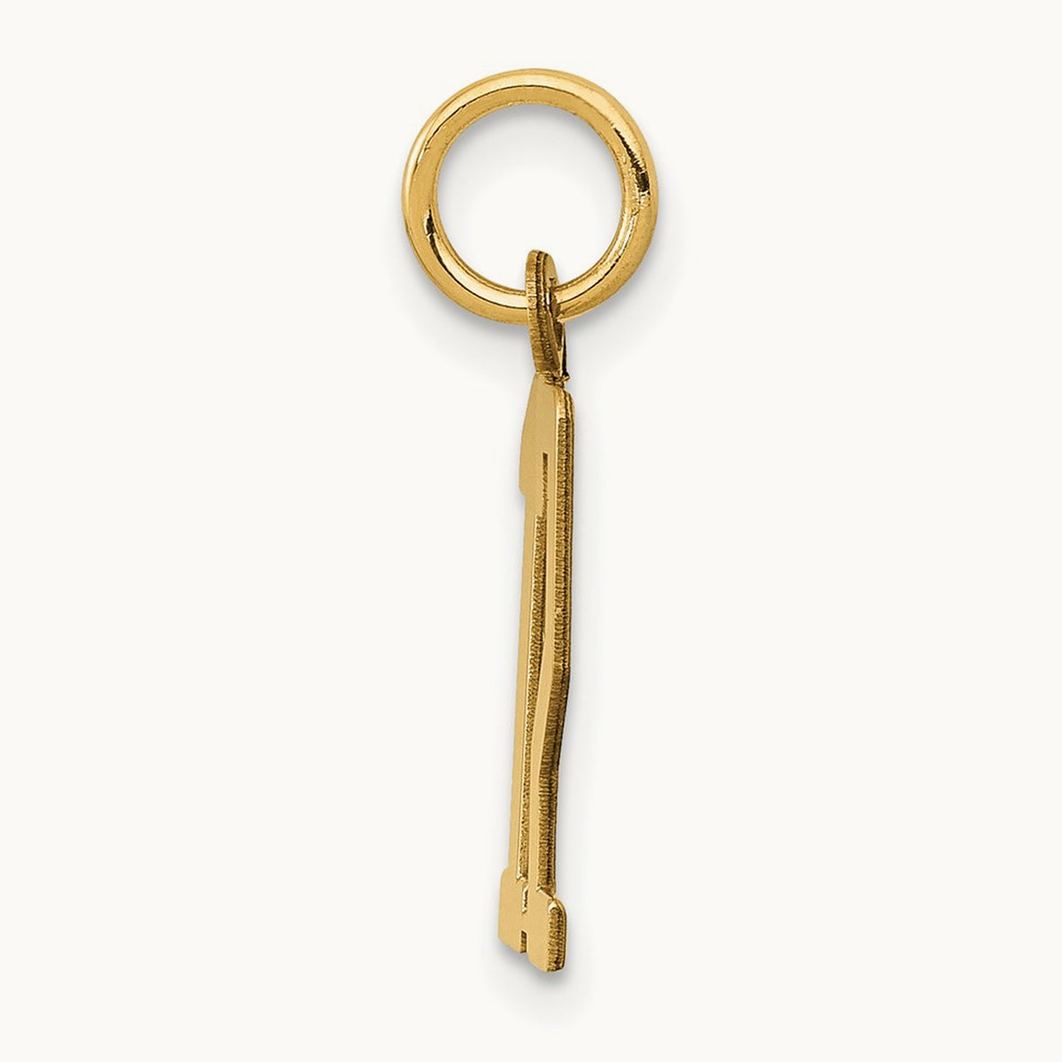Small Elongated Number 12 Charm, 14K