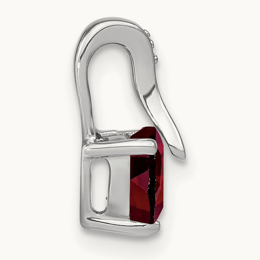 Garnet and Diamond Heart Pendant — photo set