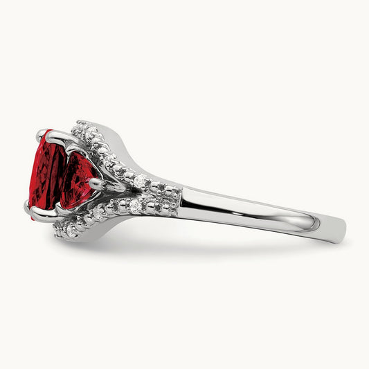 Garnet and Diamond Ring — photo set