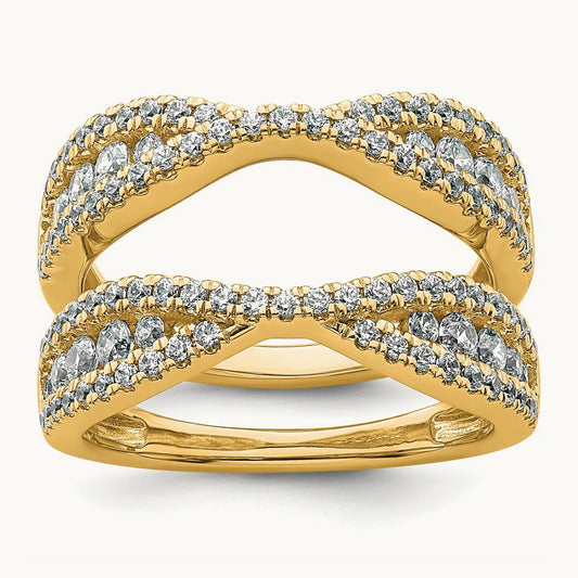 Ring Guard, 1.00 ct tw Lab-Grown Diamond — 14K Yellow Gold