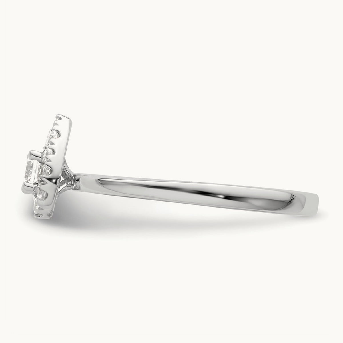 Petite Halo Engagement Ring, 0.25 ct tw Lab-Grown Diamond