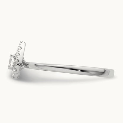 Petite Halo Engagement Ring, 0.25 ct tw Lab-Grown Diamond