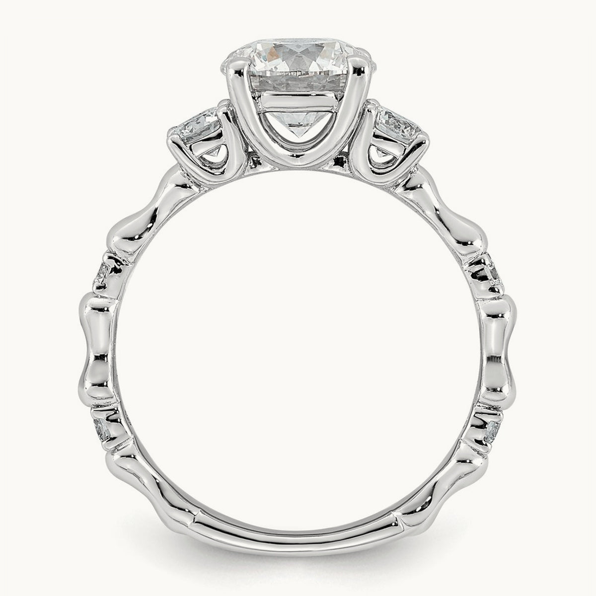 Round Center Ring, 1 7/8-3 5/8 ct Lab-Grown Diamond