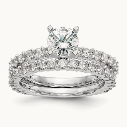 Peg Set Semi-Mount Engagement Ring, 0.75 ct tw