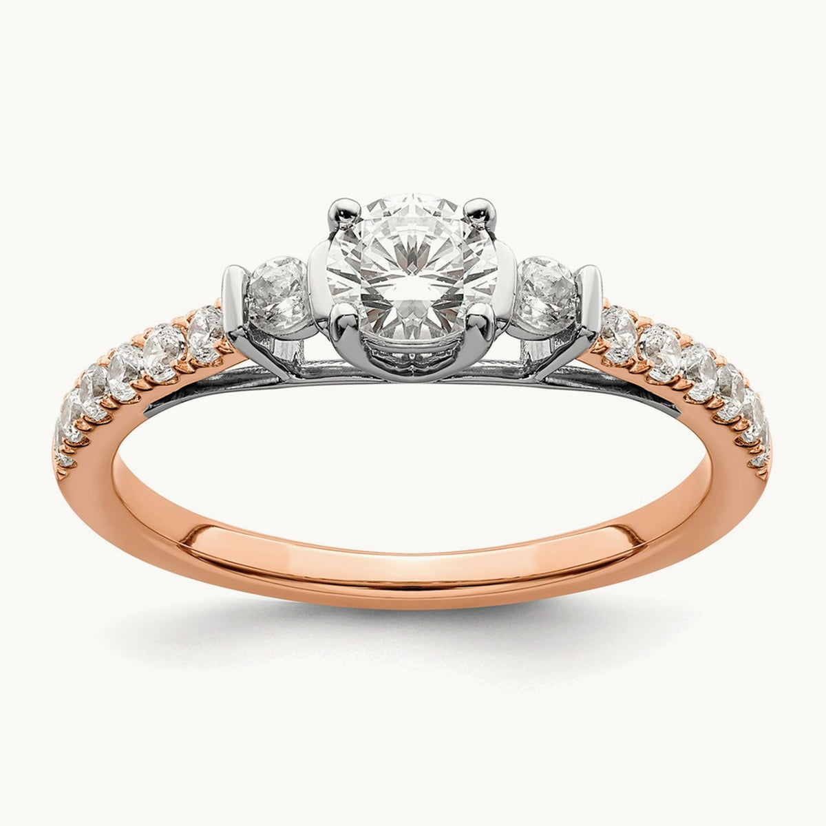 Petite Engagement Ring, 0.75 ct tw Lab-Grown Diamond