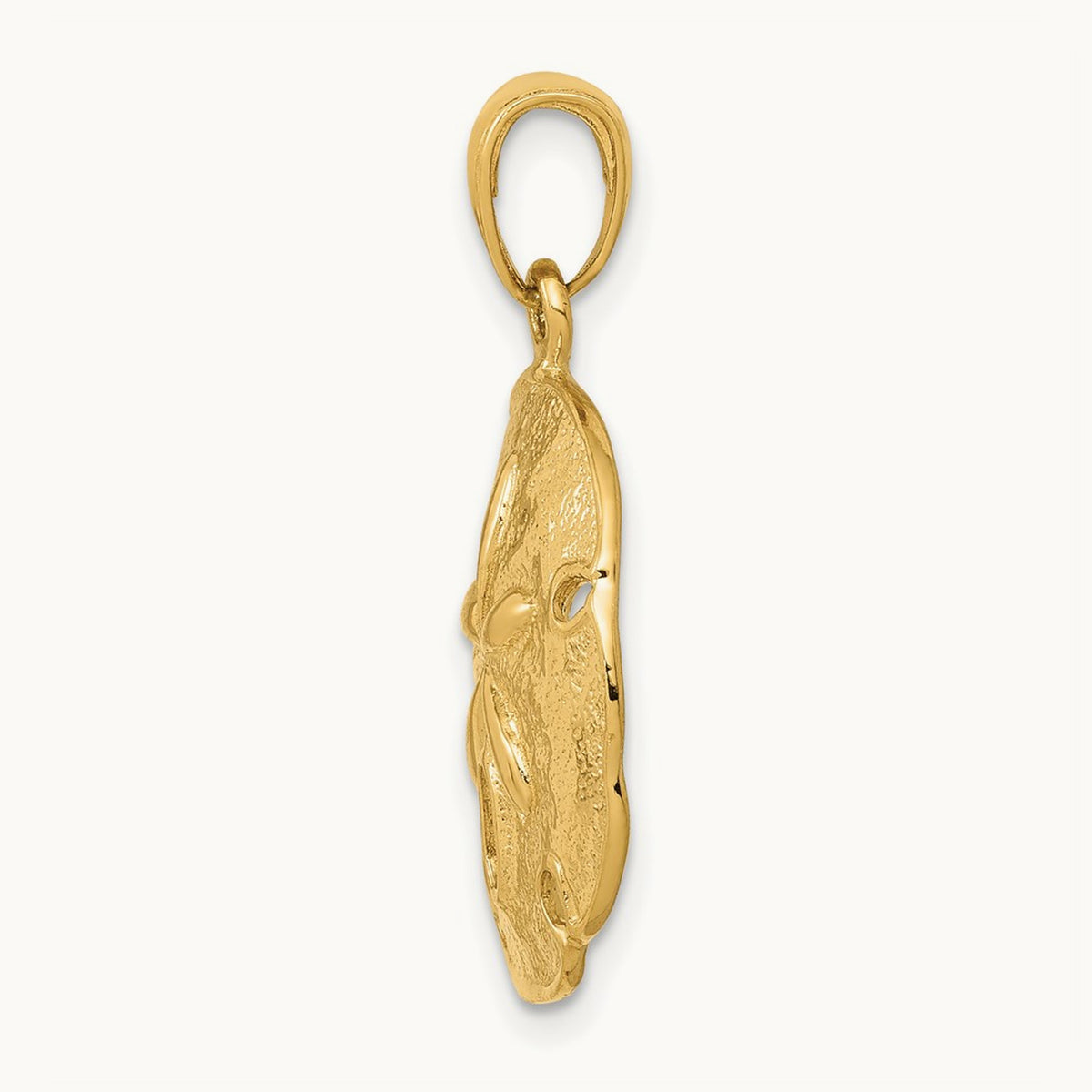 Sand Dollar Pendant, 14K