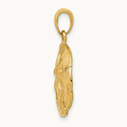 Sand Dollar Pendant, 14K