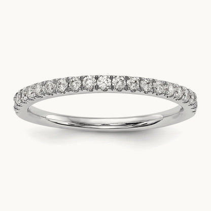 Diamond Wedding Band, 14K White Gold