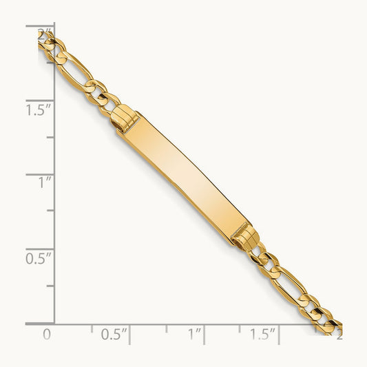 Figaro ID Bracelet, 14K