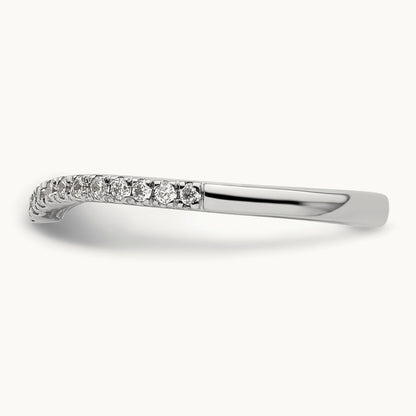 Diamond Wedding Band, 14K White Gold