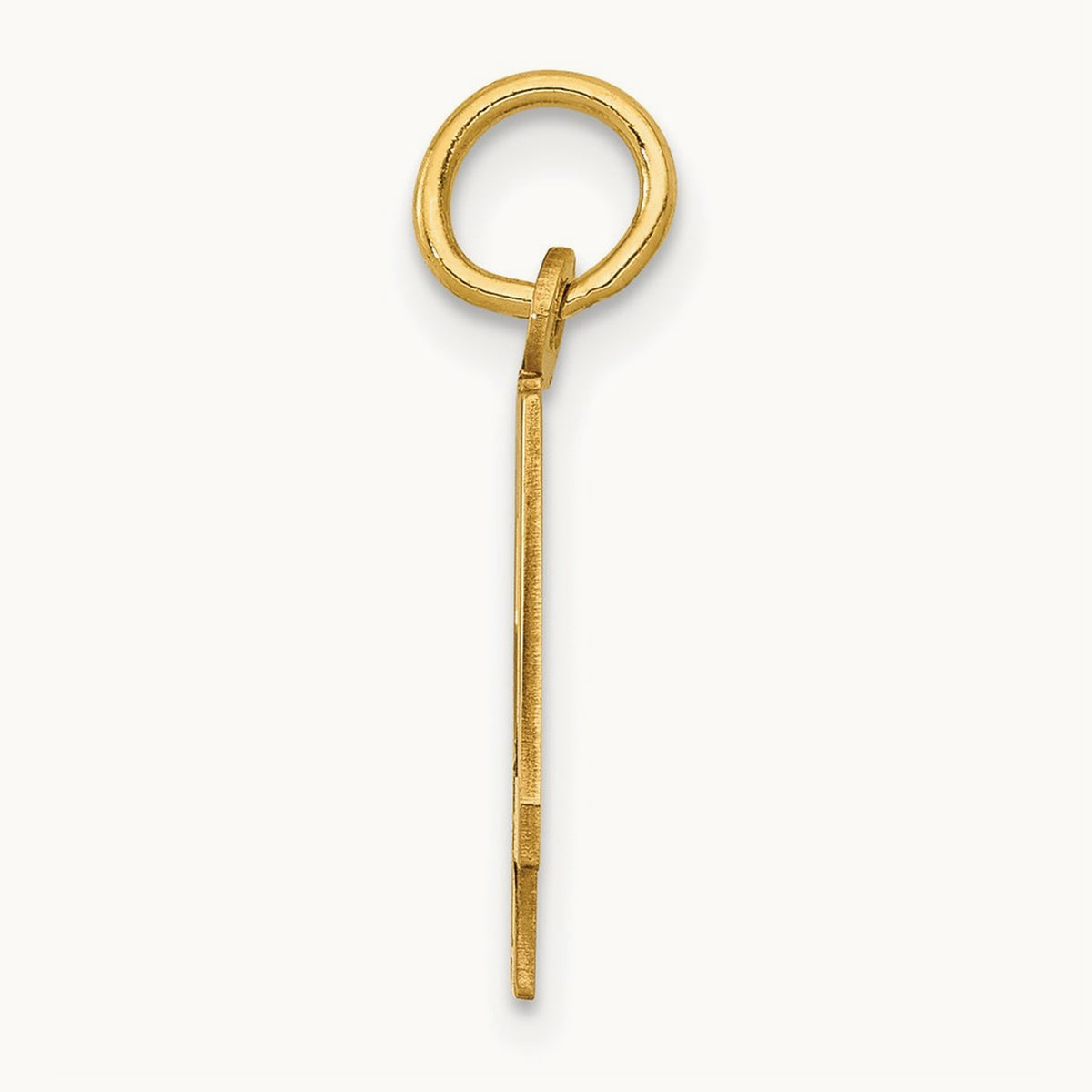 Small Elongated Number 42 Charm, 14K