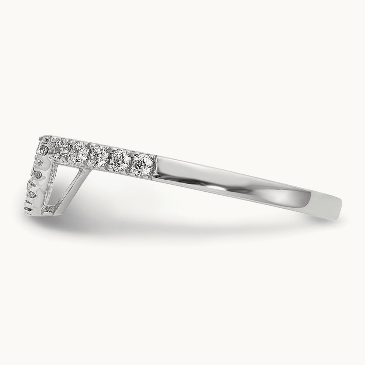 Diamond Wedding Band, 14K White Gold