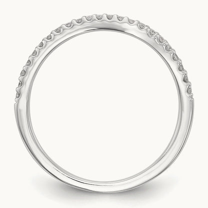 Diamond Wedding Band, 14K White Gold