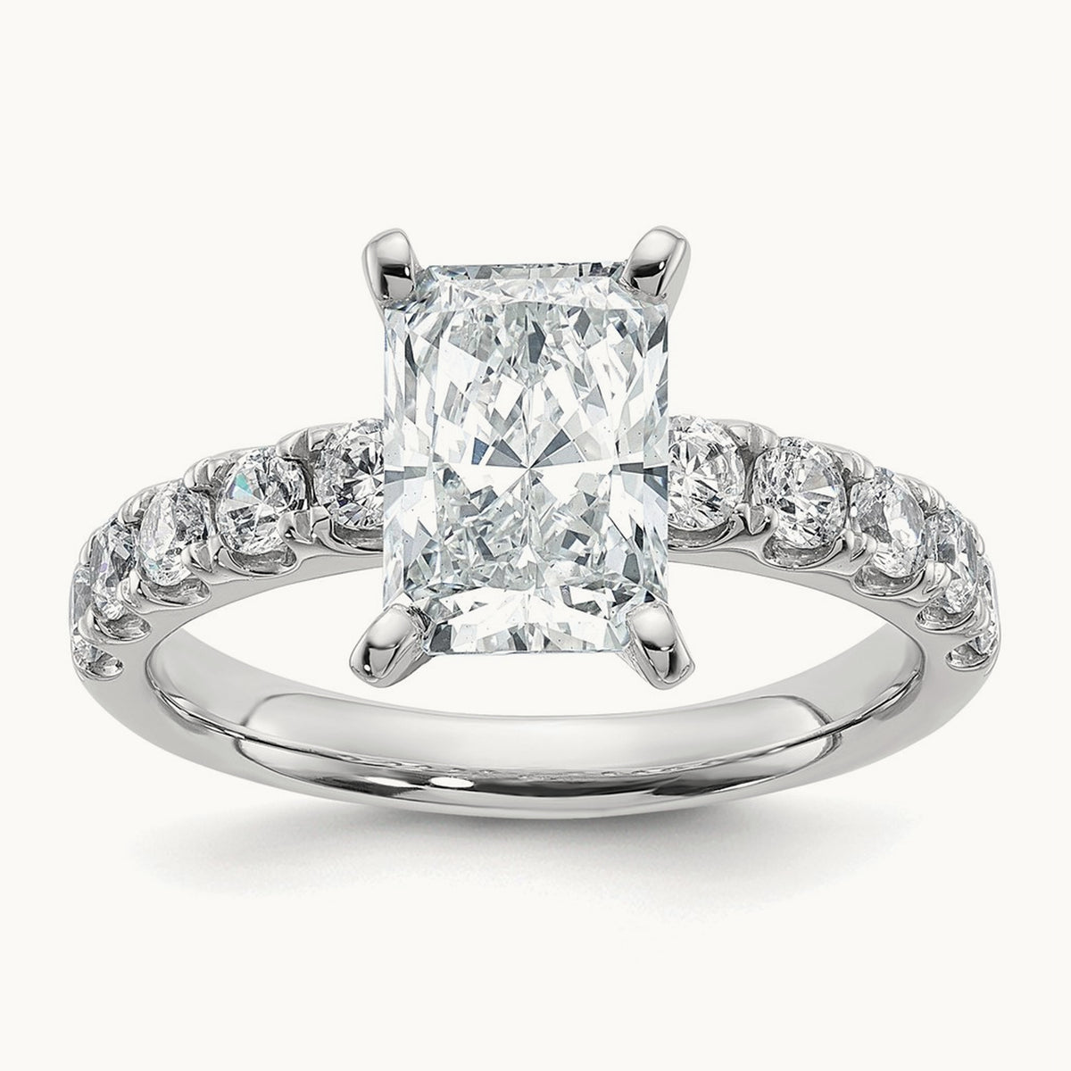 Radiant Engagement Ring — 2 3/4 ct, 7