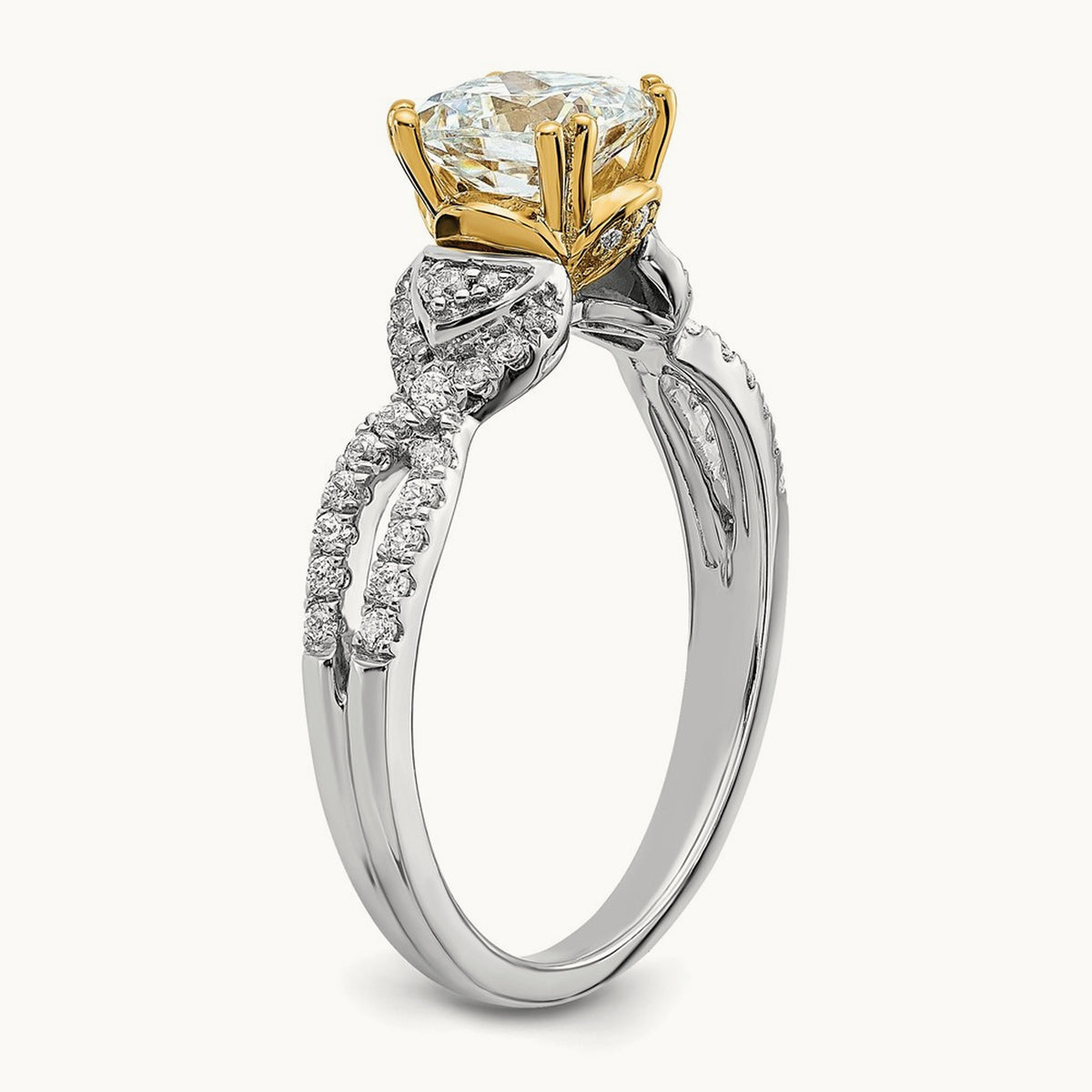 Cushion Semi-Mount Engagement Ring — 1 ct, 7