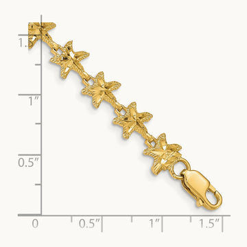 Starfish Bracelet, 14K