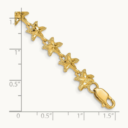 Starfish Bracelet, 14K
