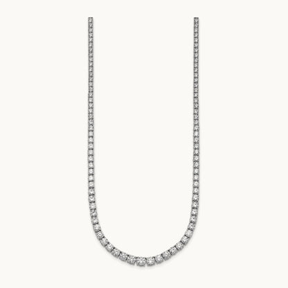 Graduated Tennis Necklace, 14.50 ct tw Lab-Grown Diamond