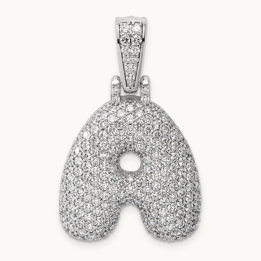 Initial A Large Pendant, 3.00 ct tw Lab-Grown Diamond