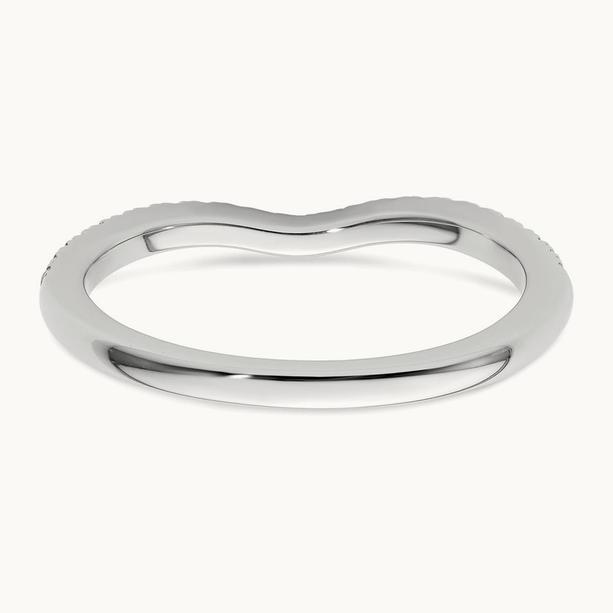 Diamond Wedding Band, 14K White Gold