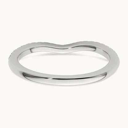 Diamond Wedding Band, 14K White Gold