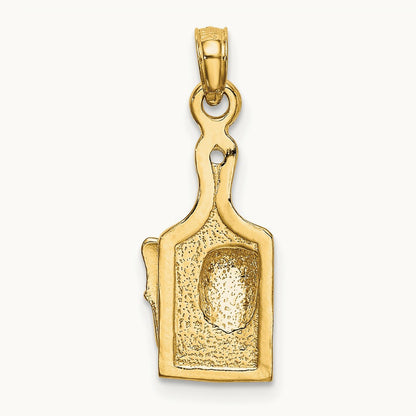 Cheese Board w/ Knife Charm, 14K